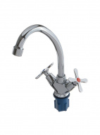 Смеситель кухня MELODIA Fiore ёлочка с гайкой керамика MDV40605 без гибкой подводки