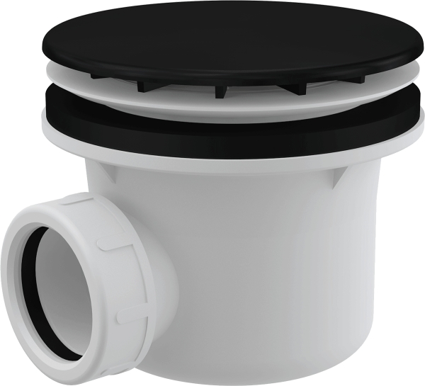 Сифон для душевого поддона пластик A49BLACK Alcadrain