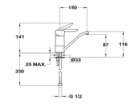 Смеситель Mofem для раковины Rumba 150-0053-50