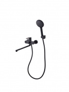 Смеситель ванна D&K Bayern.Fürth длинный излив черный DA1523305