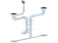 Набор д/двойного универс.разноуров.сифона АНИ 600 с выпуском 3.1/2 L1015