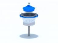 Выпуск АНИ 1 1/4 с нержавеющей сеткой и пробкой M205