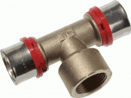 Пресс фитин тройник 20х1/2х20 внутренняя резьба TRm 02405