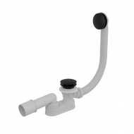 Сифон для ванны Click Clack A507Black Alcadrain