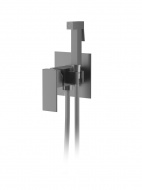 Смеситель душ D&K Bayern.Liszt с гигиеническим душем встраиваемый серый графит DA1514506