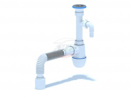 Сифон Ани Грот 1.1/4 40 с отводом для стиральной машины г./тр 40*50 C1310