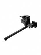 Смеситель ванна LEDEME длинный излив 350мм черный L2292B