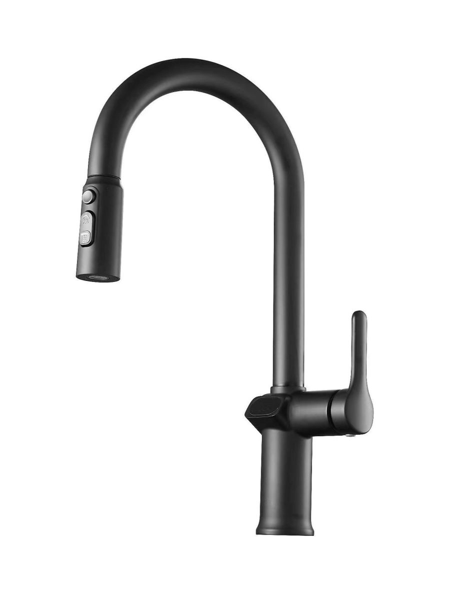 Смеситель кухня K15B LED Black ESKO