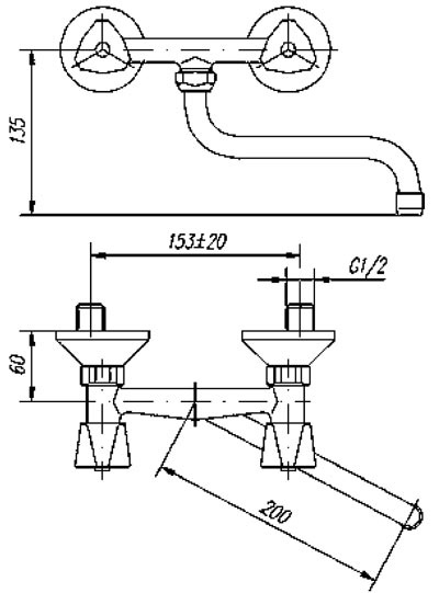 Смеситель Mofem для кухонной мойки Nova 142-0046-01