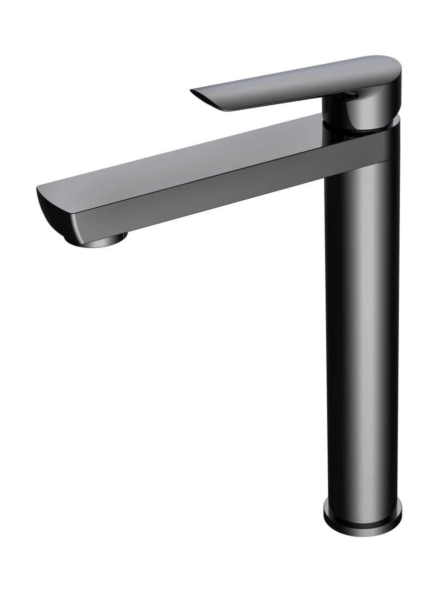 Смеситель умывальник "Lagos Gun Metal" высокий LG25GM ESKO