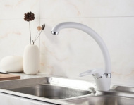 Смеситель для кухни Ledemeбелый матовый L5913H