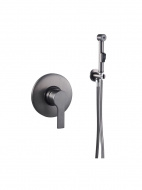 Смеситель биде MELODIA Aria с гигиеническим душем встраиваемый оруж.сталь MDV35753gn