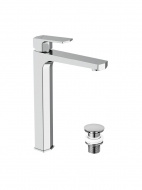 Смеситель раковина Cersanit WISLA высокий клик-клак 63059