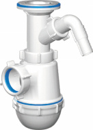 Сифон АНИ Грот 1 1/2 40 с отводом для стиральной машины A2000