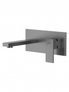 Смеситель умывальник D&K Bayern.Liszt встраиваемый настенный серый графит DA1514406