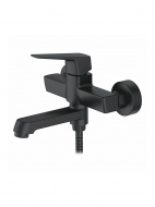 Смеситель ванна LEDEME короткий излив встроенный в излив переключатель черный L3181