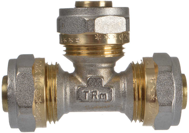 Тройник 20х20х20 цанга-цанга-цанга TRm 01450