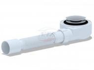 Сифон для душевого поддона 1 1/2 50 h 55мм с г/т 375х40/50 хром клик клак грибок сетка E455CLGS