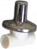 Вентиль хром PPRC 20мм Pro Aqua