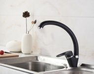 Смеситель для кухни Ledeme черый матовый L5913F