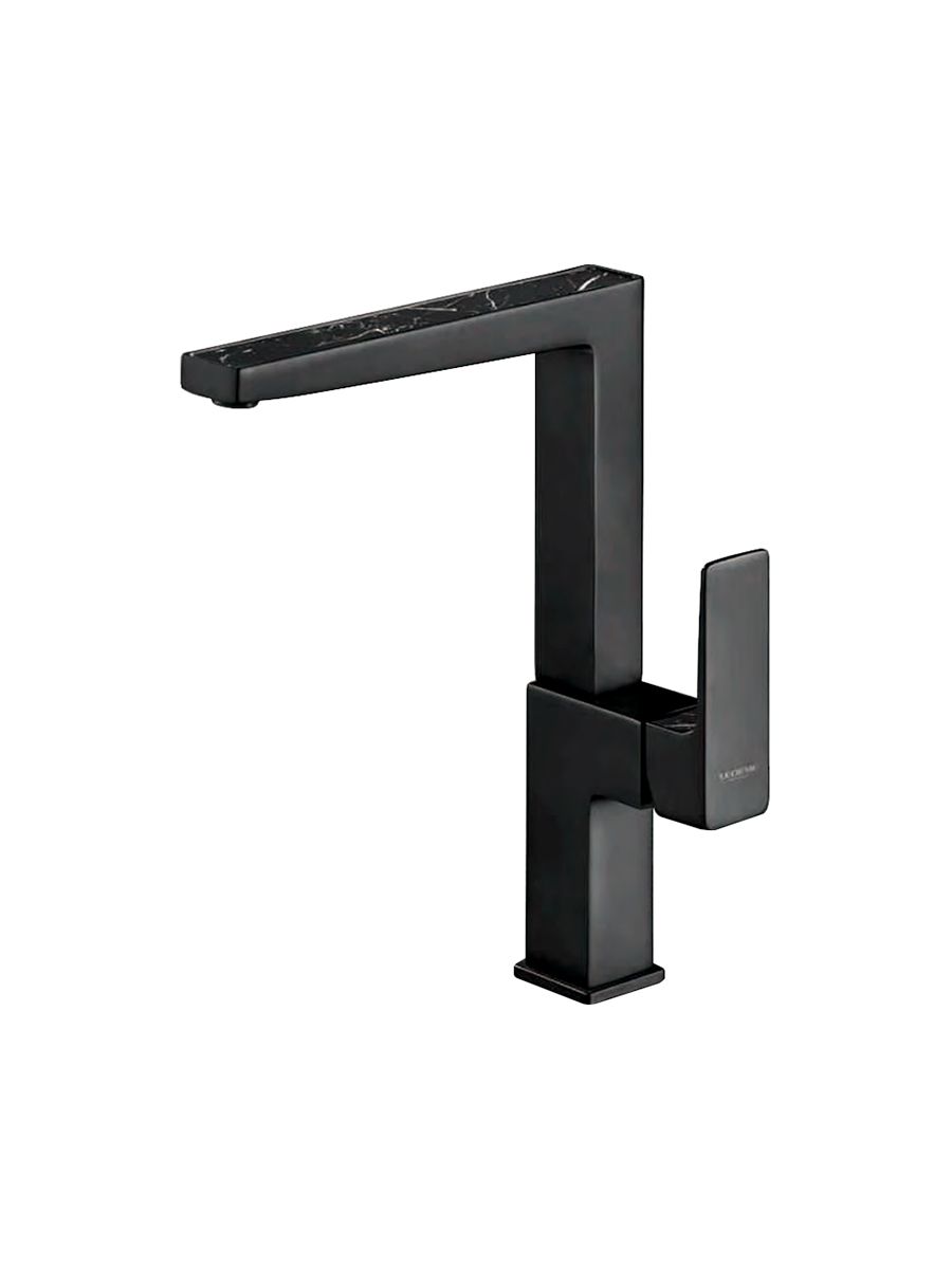 Смеситель кухня LEDEME с гайкой черный L4073B