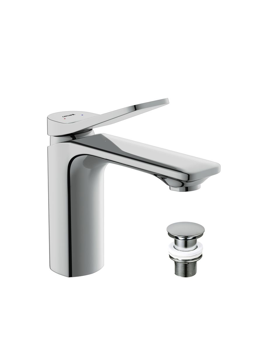 Смеситель умывальник Cersanit ODRA клик-клак 63050