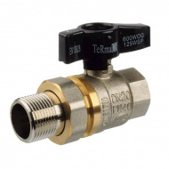 Кран шаровый 1/2" с американкой Terma CB бабочка