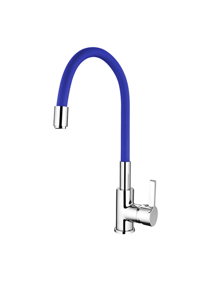 Смеситель для кухни Ledeme гибкий излив синий L4898-6