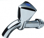 Кран водоразборный вентильный 1/2" (дачный) хром TRm 851