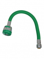 Излив гибкий LUXE с лейкой 2 режима ярко-зеленый 49см MELODIA MKP20656