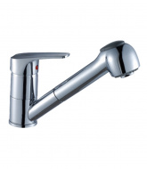 Смеситель Rossinka D40-25 для кухонной мойки с вытяжным изливом