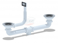 Набор д/двойного универс.сифона АНИ с выпуском 3.1/2 L0115
