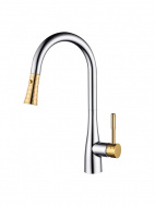 Смеситель кухня D&K Rhein.Schiller с выдвижной лейкой DA1462504A