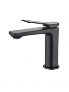 Смеситель умывальник LEDEME черный с гайкой L1075B