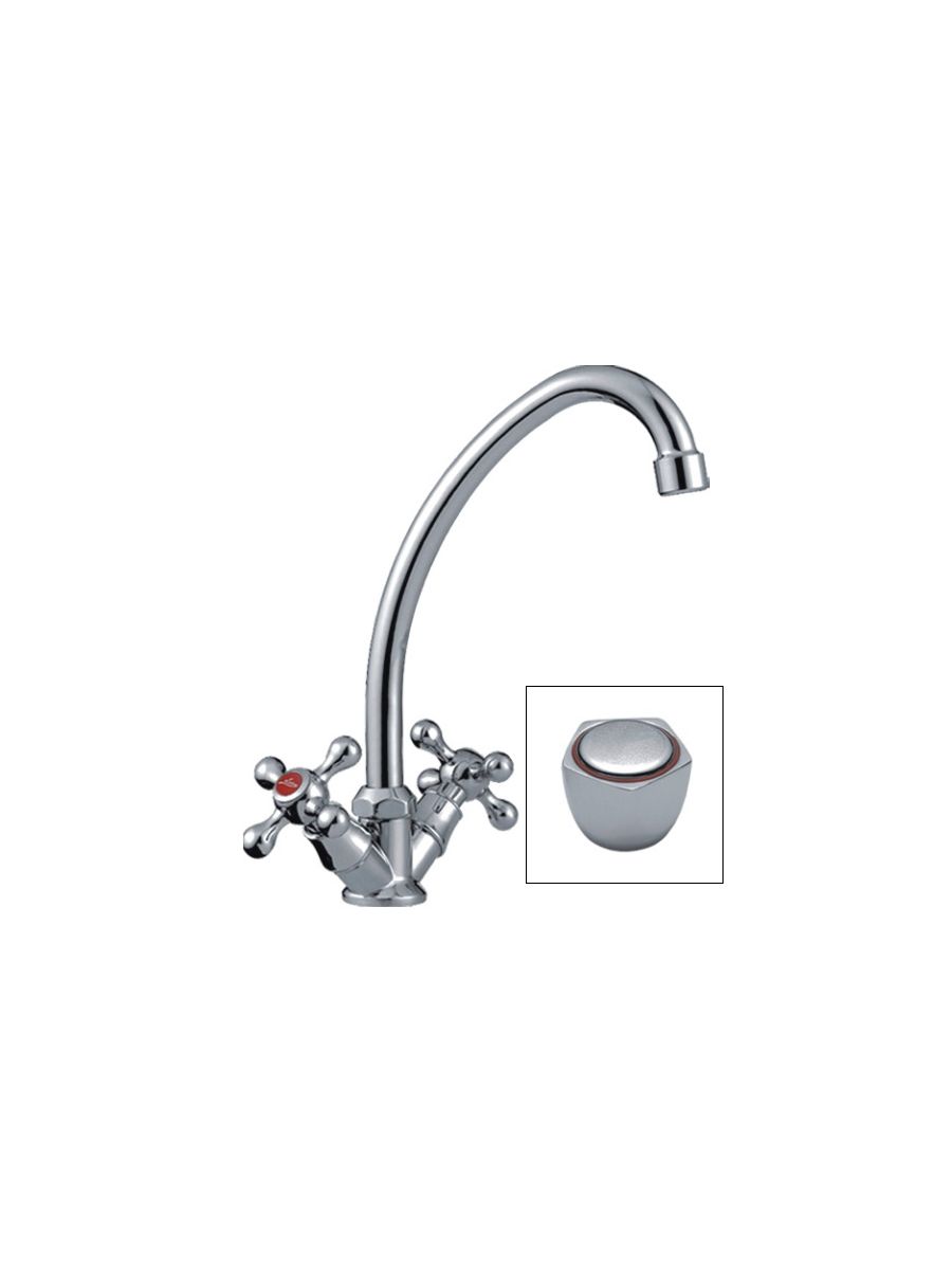 Cмеситель для кухни Ledeme силумин L4009