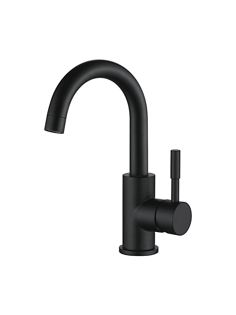 Смеситель умывальник LEDEME картридж 35мм нержавейка черный L1098B-3