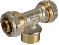 Тройник 20х1/2х20 цанга-гайка-цанга ТRm 01452