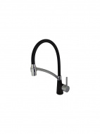 Смеситель кухня LEDEME гибкий шланг черный L4399B-2