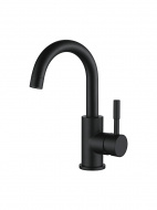 Смеситель умывальник LEDEME картридж 35мм нержавейка черный L1098B-3