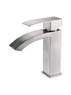 Смеситель умывальник LEDEME картридж 35мм c гайкой нержавейка L71017