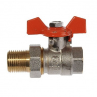 Кран шаровый 1"1/4 с американкой Terma-R RED