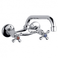 Cмеситель для кухни настенный Ledeme верхний излив L4708