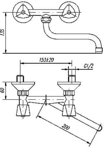 Смеситель Mofem для кухонной мойки Treff 142-0010-01