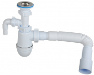 Сифон АНИ 1.1/4 40 с отводом с гофрой 40*40/50 C1315