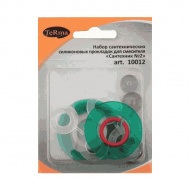 Набор сантехнических прокладок для смесителя Сантехник (силикон) №2 TeRma 10012 в блистере