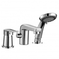 Смеситель Rossinka S35-39 на борт ванны на 3 отверстия