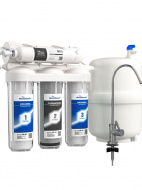 Система обратного осмоса АКВАБРАЙТ 5 ступеней очистки АБФ-ОСМО-5 ПРОМО (бак ПЛАСТИК)