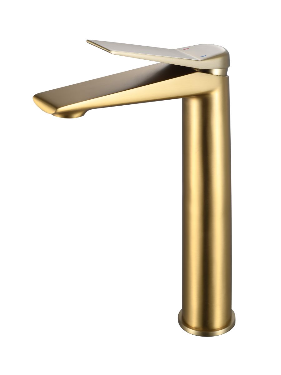Смеситель умывальник "Shanghai Gold" высокий арт. SHA25Gold ESKO