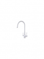 Смеситель кухня LEMARK Comfort картридж 35мм с гибким изл. с подключением фильтра LM3075W