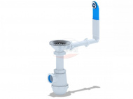 Сифон АНИ Грот 3.1/2 40 с переливом мойки с КРУГЛЫМ отверстием A0142